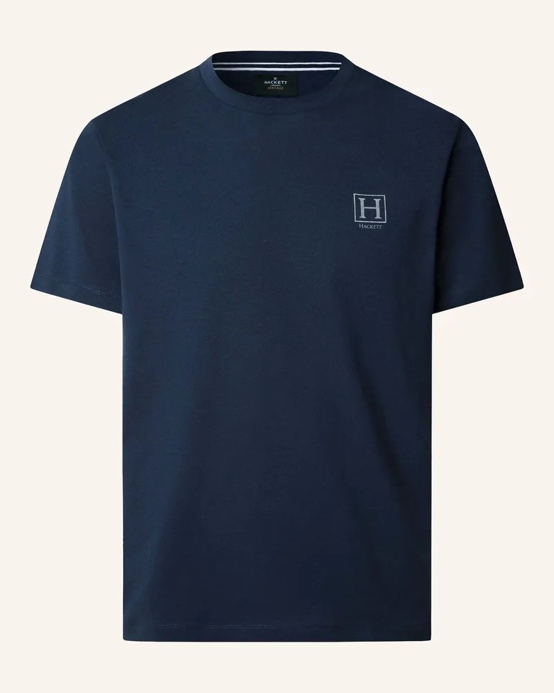 Hackett T-Shirt Heritage H Small Logo blau Blau