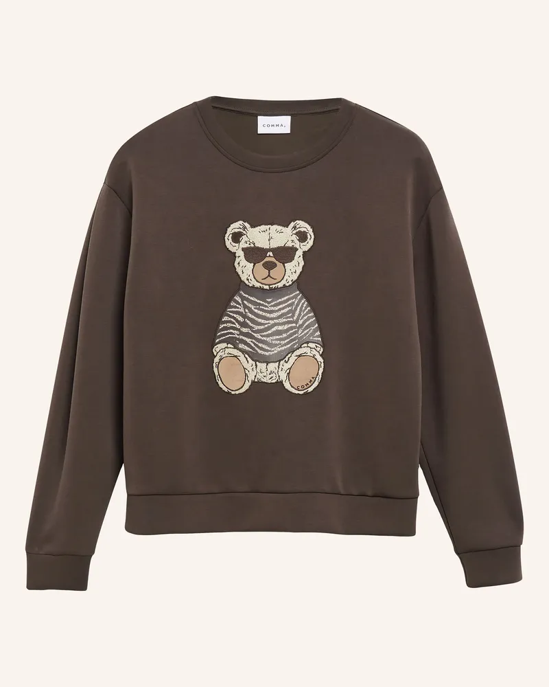 COMMA Sweatshirt braun Dunkelbraun