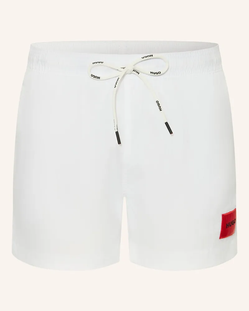 HUGO BOSS Badeshorts Dominica weiss Weiss