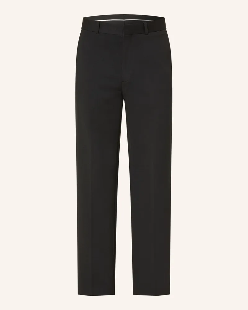 Calvin Klein Jerseyhose Straight Fit schwarz Schwarz