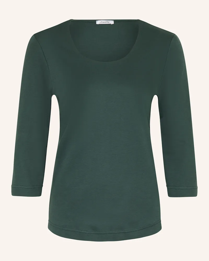 Efixelle Shirt mit 3/4-Arm Dunkelgrün