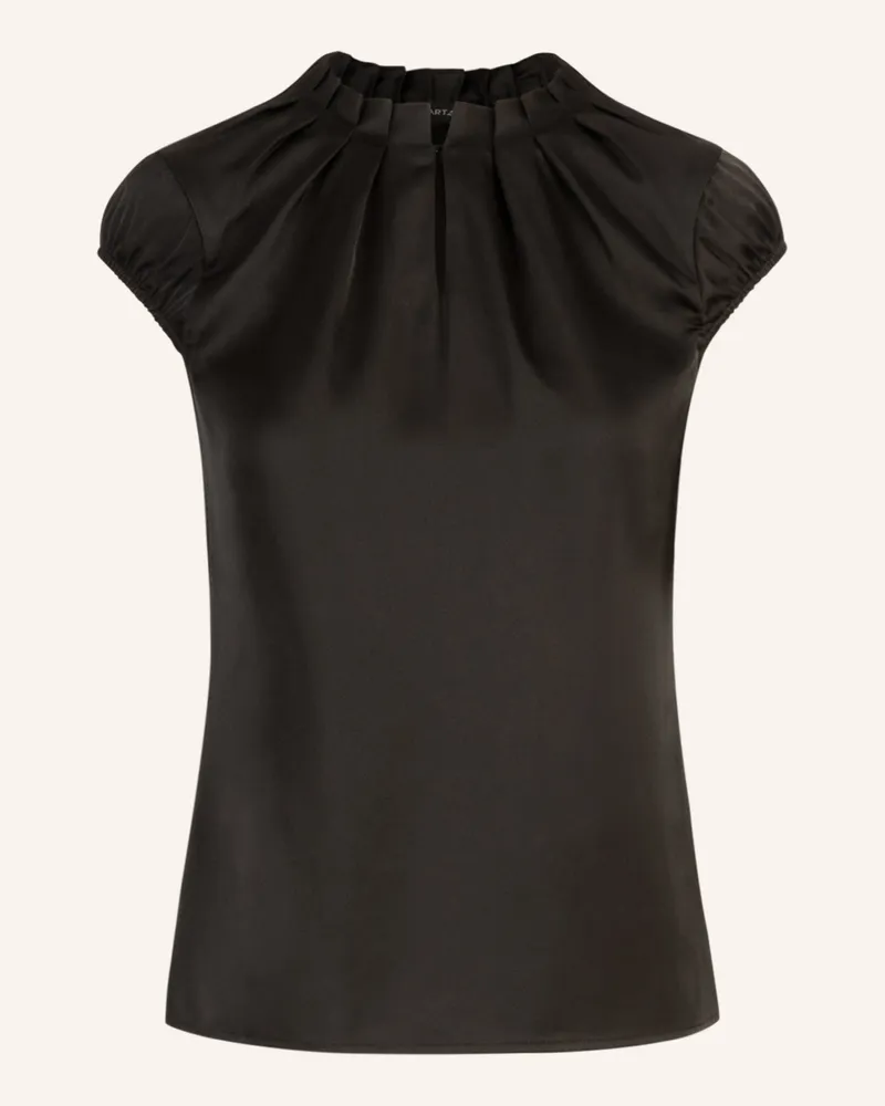 Apart Satinbluse Schwarz