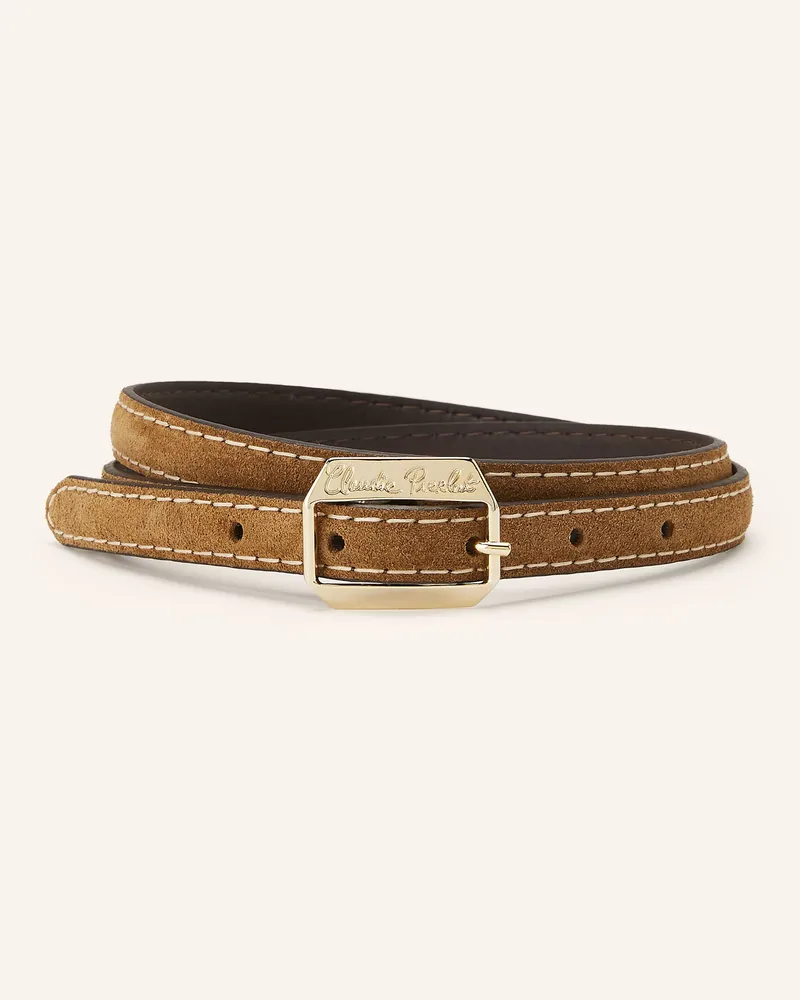 Claudie Pierlot Ledergürtel Camel