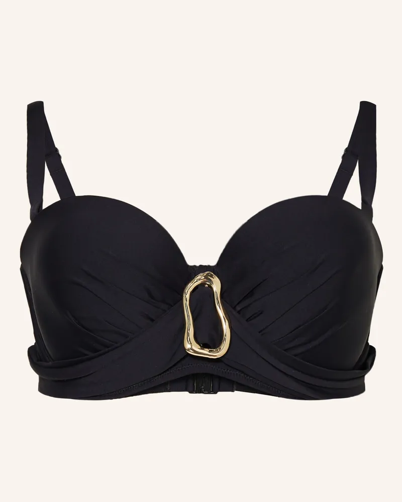 PrimaDonna Bandeau-Bikini-Top Uvita schwarz Schwarz