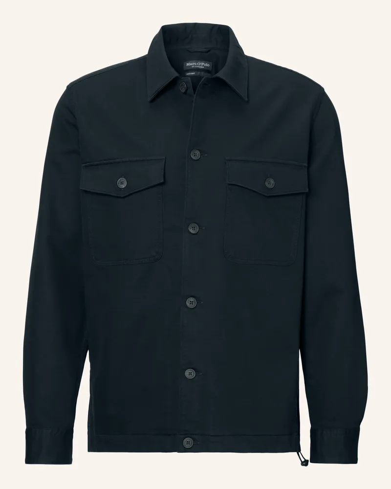 Marc O'Polo Overshirt blau Dunkelblau