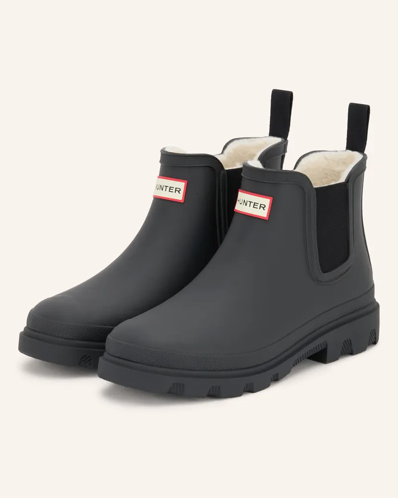 Hunter Gummi-Boots Downpour schwarz Schwarz