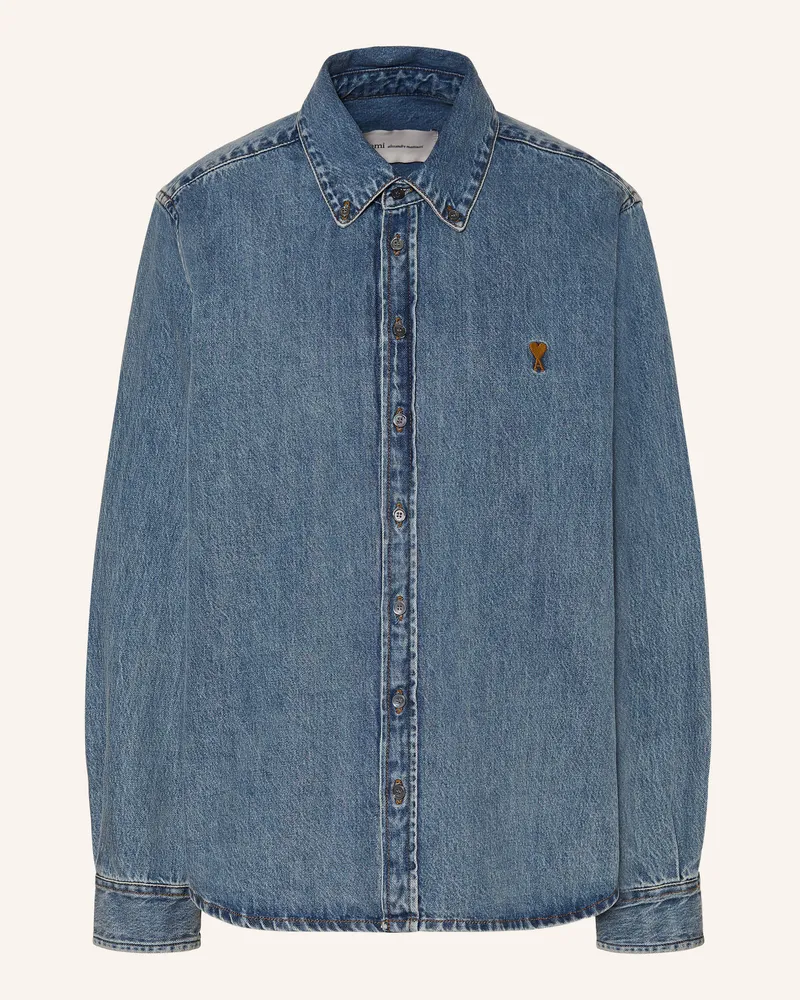 AMI Paris Jeansbluse Blau