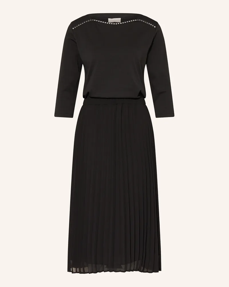 Liu Jo Kleid im Materialmix mit 3/4-Arm Schwarz