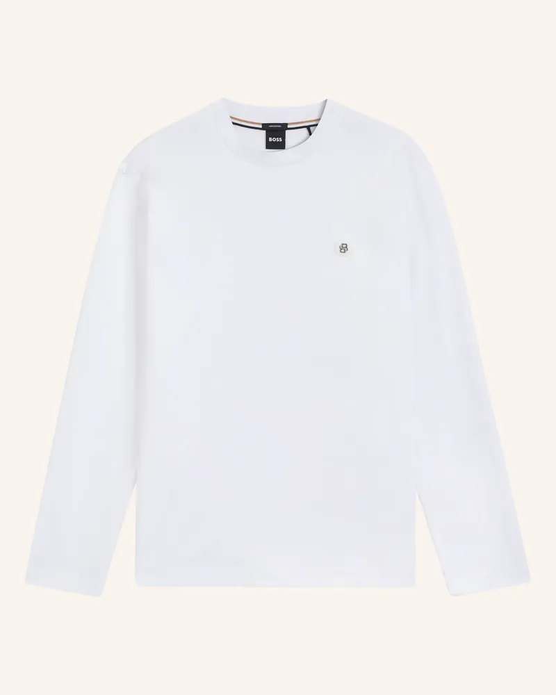 HUGO BOSS T-Shirt Townley 01_Ti Regular Fit weiss Weiss