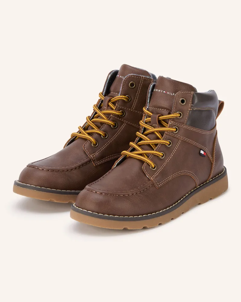 Tommy Hilfiger Schnürboots braun Braun