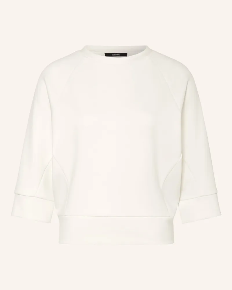 someday. Sweatshirt ULEA mit 3/4-Arm Weiss