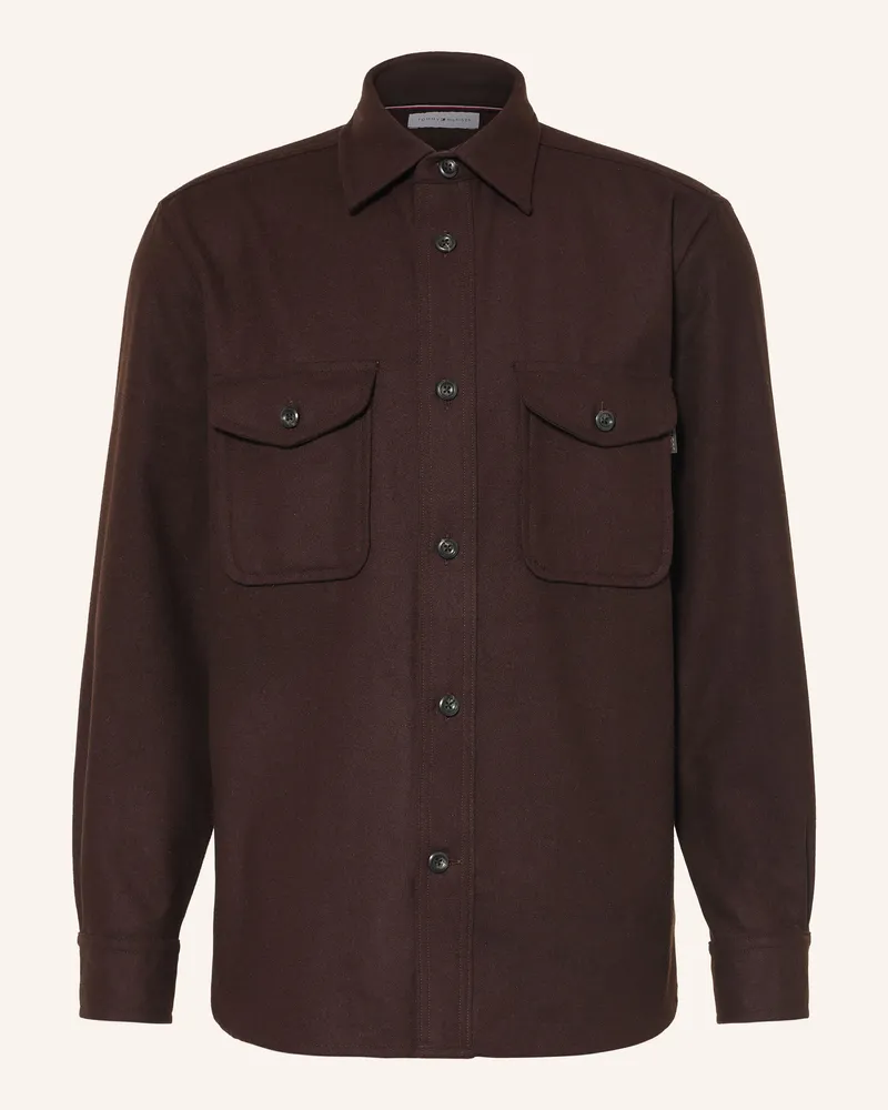 Tommy Hilfiger Overshirt braun Dunkelbraun