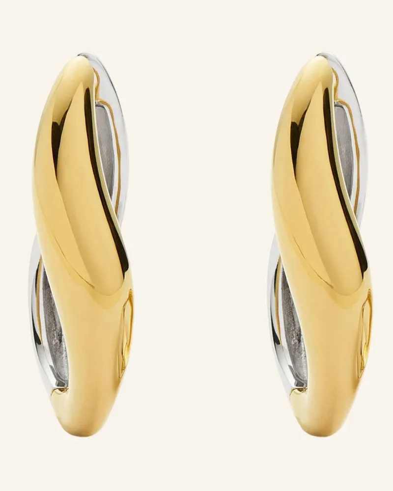 Missoma Creolen Savi Signature Medium Hoops By Glambou gold Gold