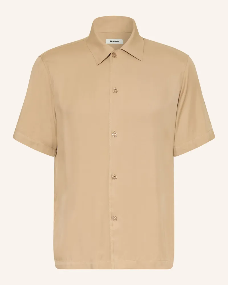 Sandro Resorthemd Regular Fit braun Beige