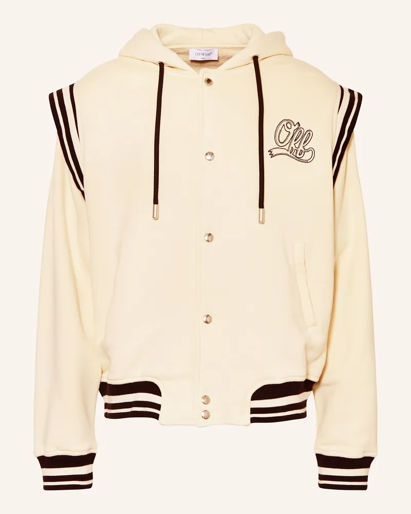OFF-WHITE Sweatjacke Beige