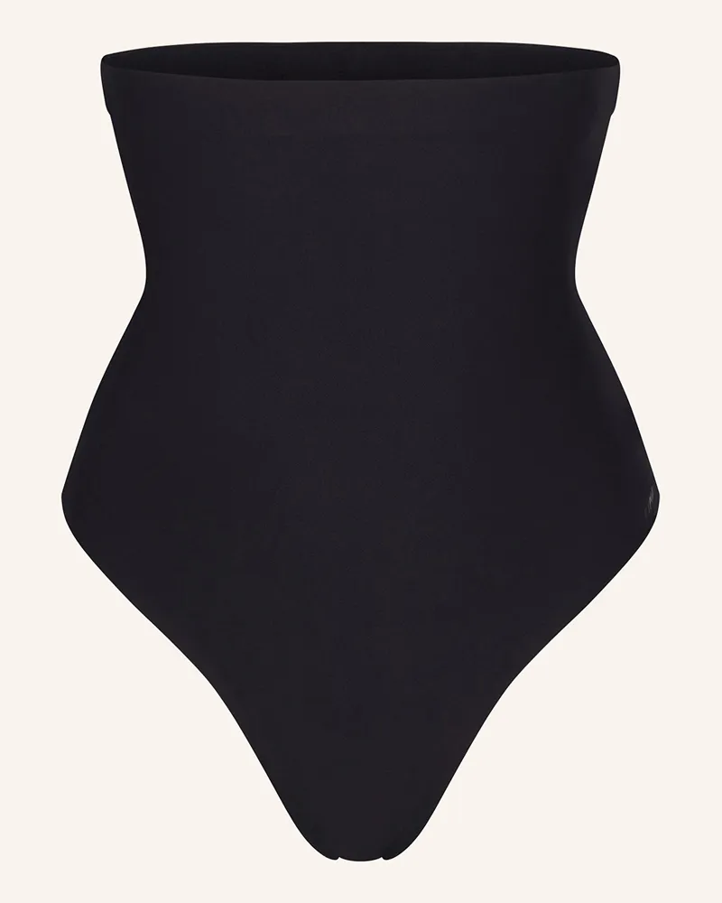 SKIMS Shape-String Skims Body Cs High-Waisted Thong schwarz Onyx