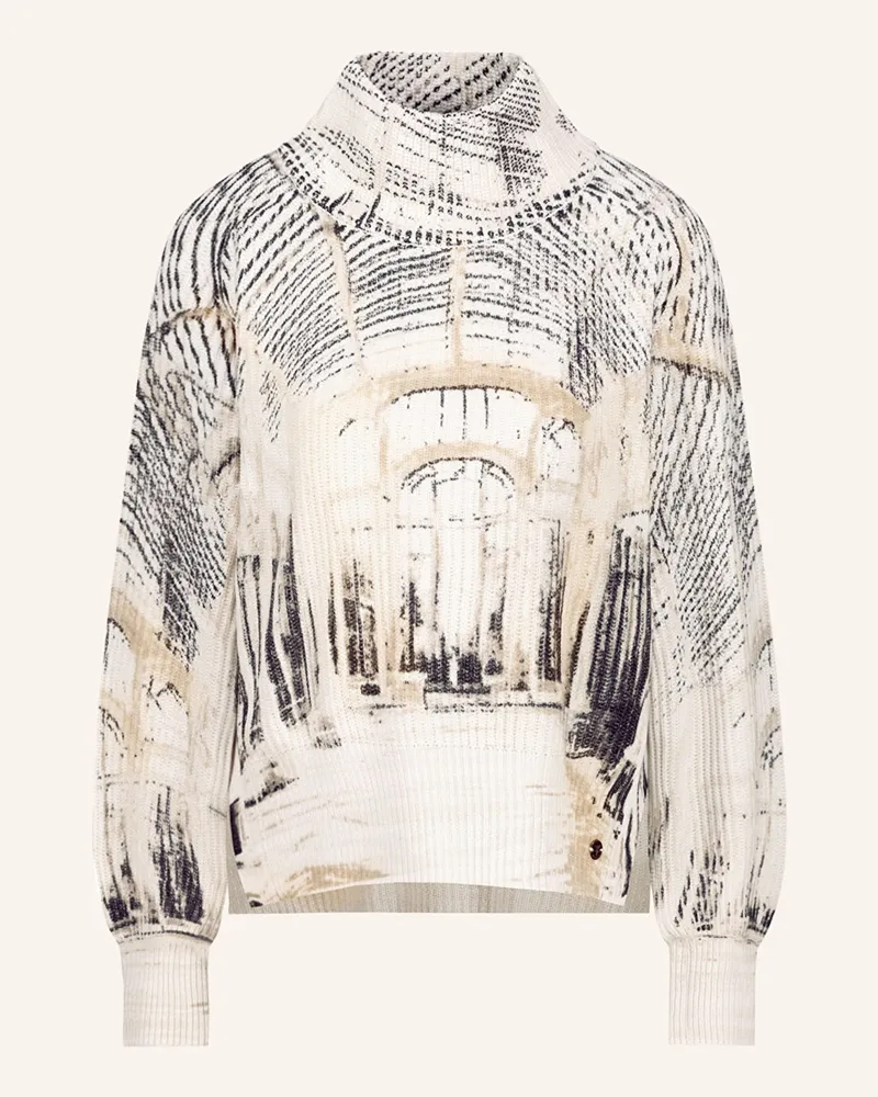 monari Pullover mit Glitzergarn Creme