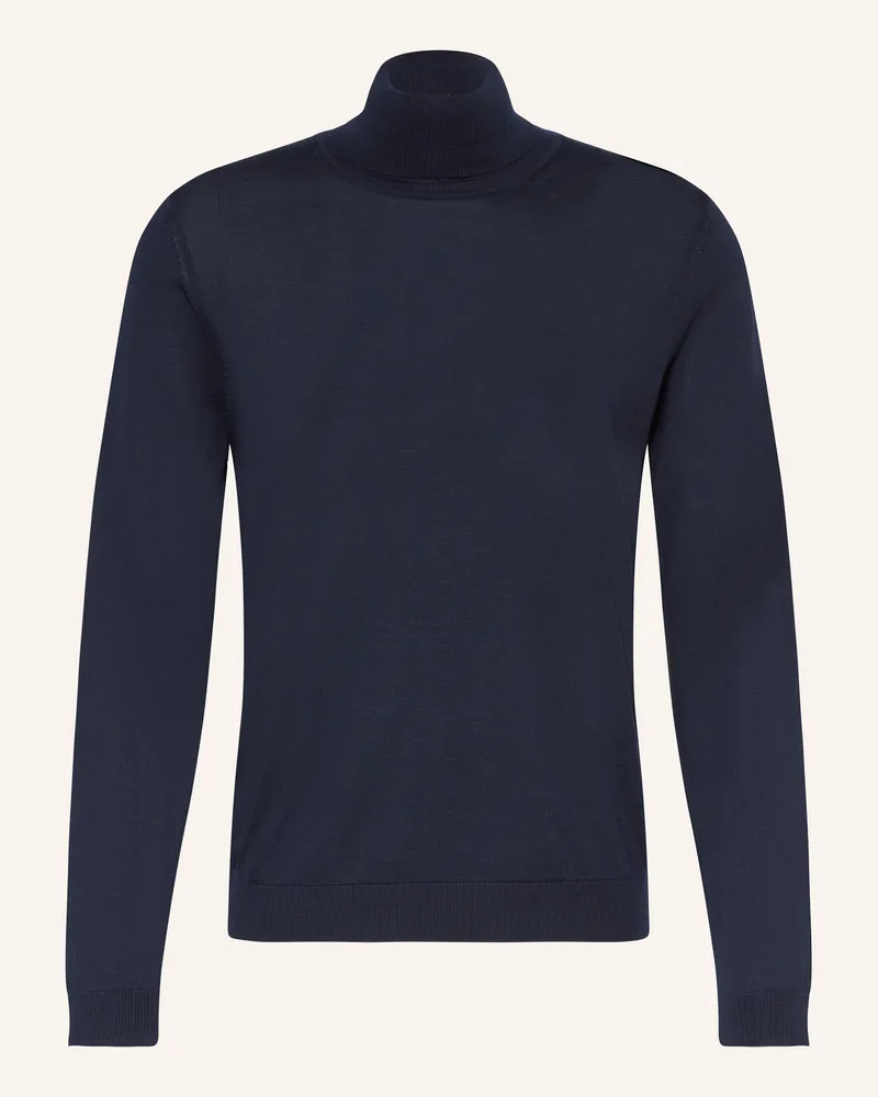 HUGO BOSS Rollkragenpullover MUSSO Dunkelblau