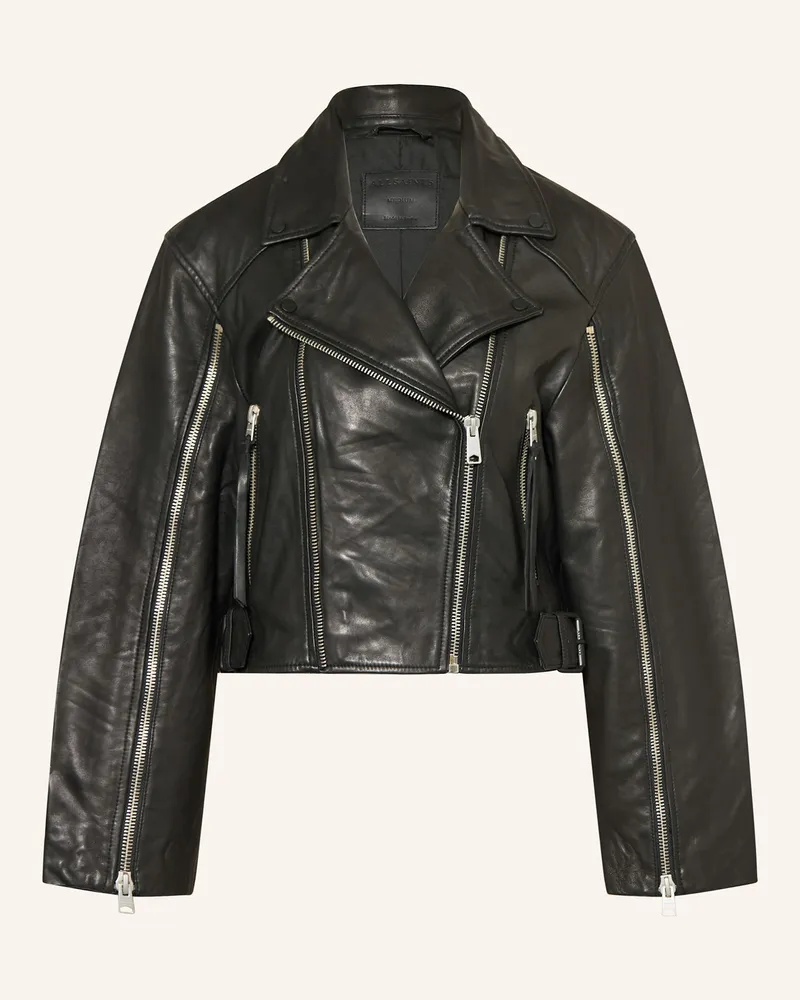 AllSaints Lederjacke MASONE Schwarz