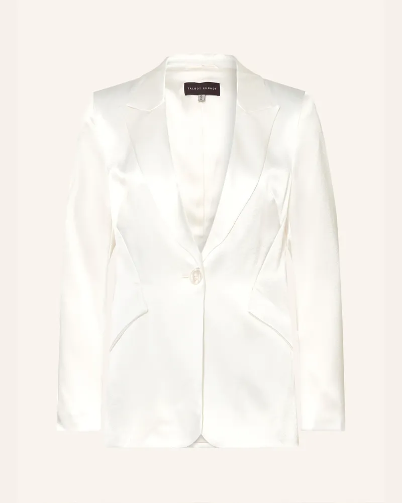 Talbot Runhof Satinblazer weiss Weiss