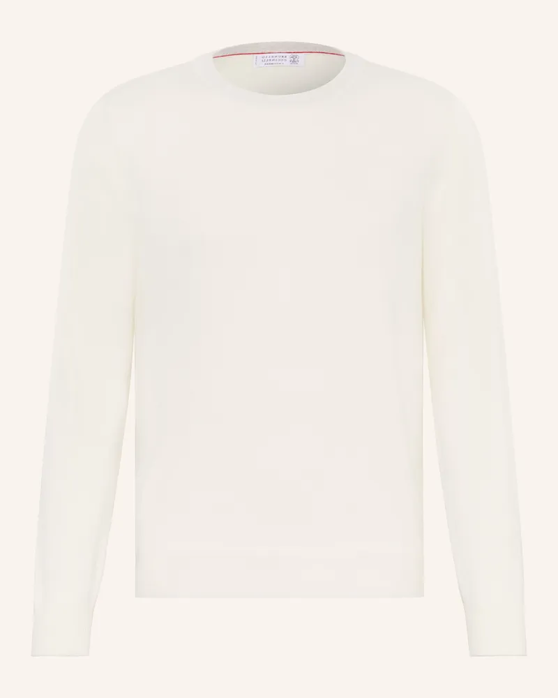 Brunello Cucinelli Cashmere-Pullover Ecru