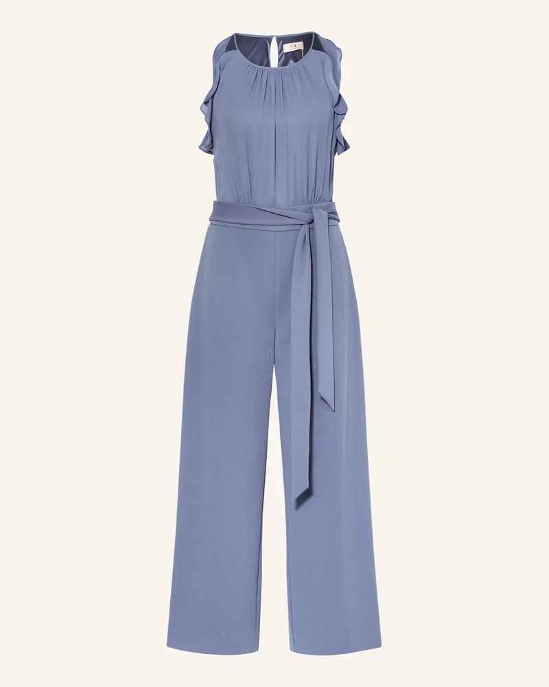 Vera Mont Jumpsuit mit Volants Blaugrau