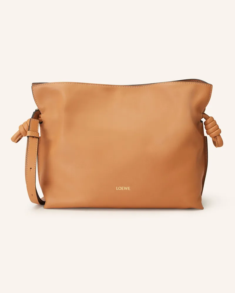 Loewe Umhängetasche Flamenco beige Cognac