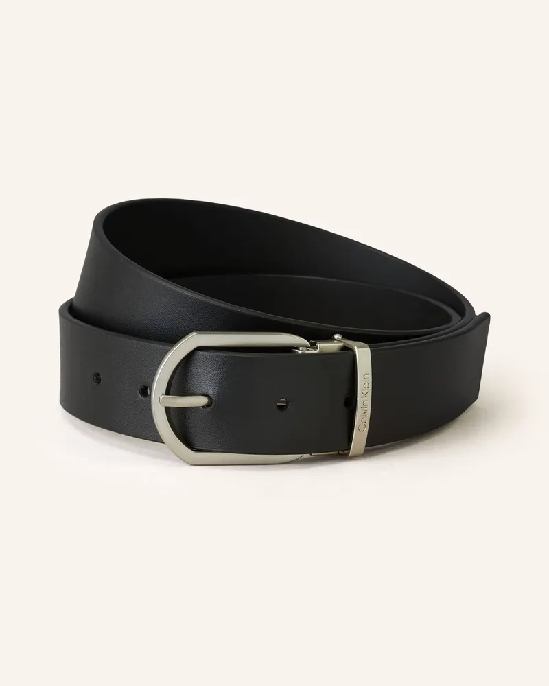 Calvin Klein Ledergürtel Schwarz