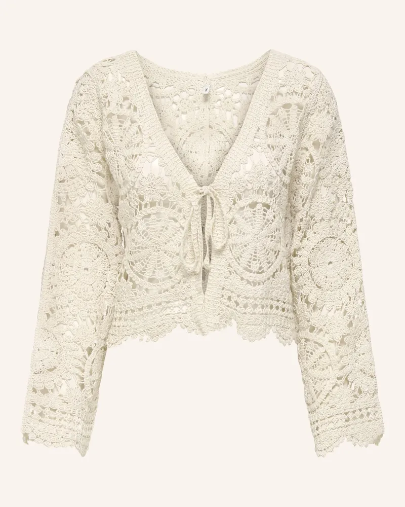 only Strickhülle weiss Ecru