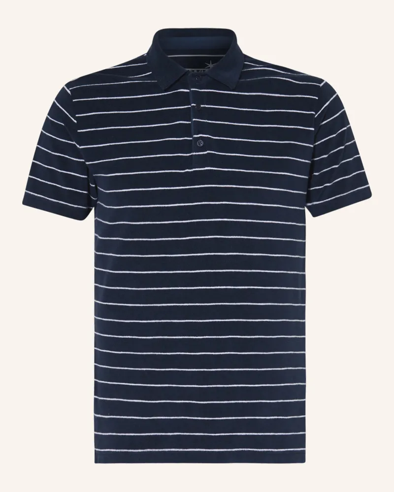 Juvia Frottee-Poloshirt GASPAR Dunkelblau