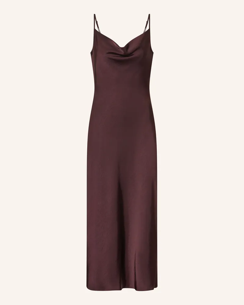 AllSaints Satinkleid HADLEY Dunkelrot