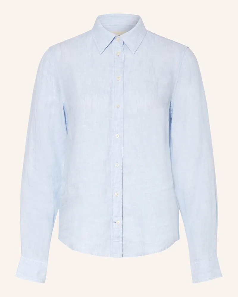 Gant Hemdbluse Aus Leinen blau Hellblau