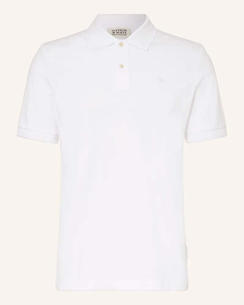 Scotch&Soda Pique-Poloshirt weiss Weiss