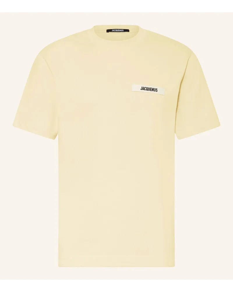 Jacquemus T-Shirt LE TSHIRT GROS GRAIN Gelb