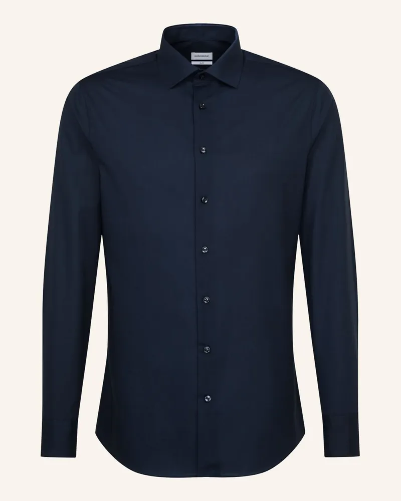 Seidensticker Hemd Slim Fit blau Dunkelblau