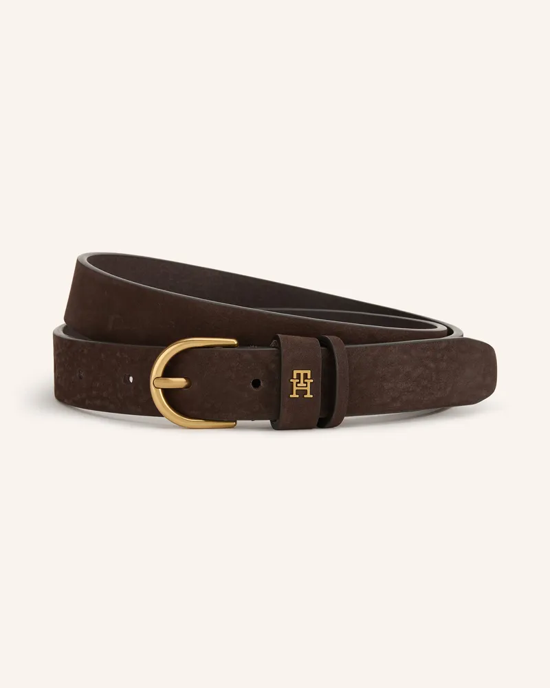 Tommy Hilfiger Ledergürtel braun Dunkelbraun