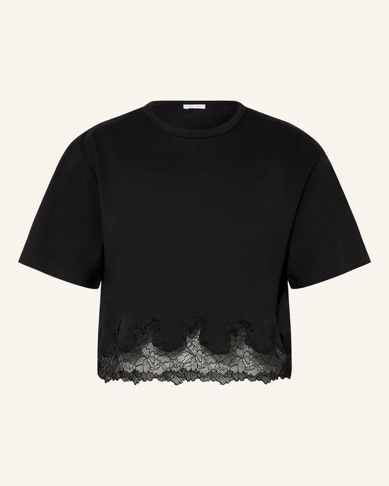 Patrizia Pepe T-Shirt Mit Spitze schwarz Schwarz