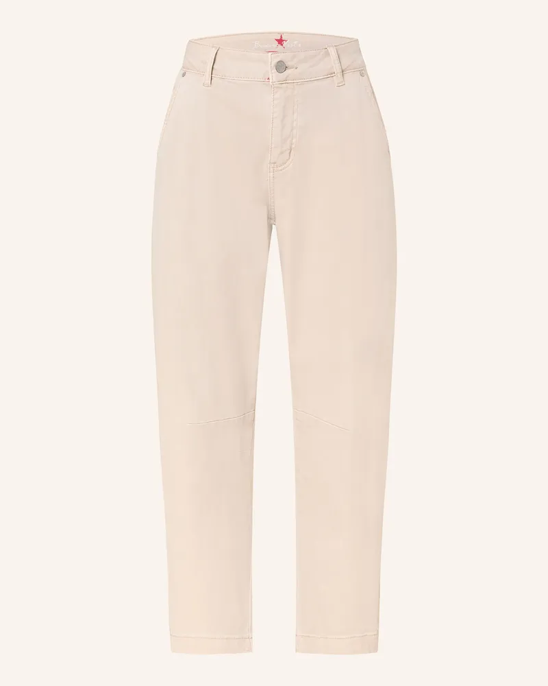 Buena Vista 7/8-Jeans BARREL mit Galonstreifen Beige