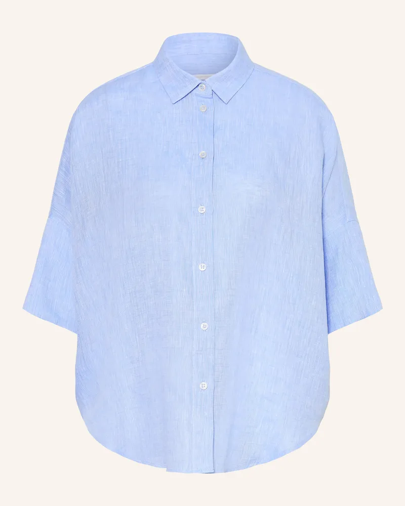 Robert Friedman Hemdbluse Aus Leinen Mit 3/4-Arm blau Hellblau
