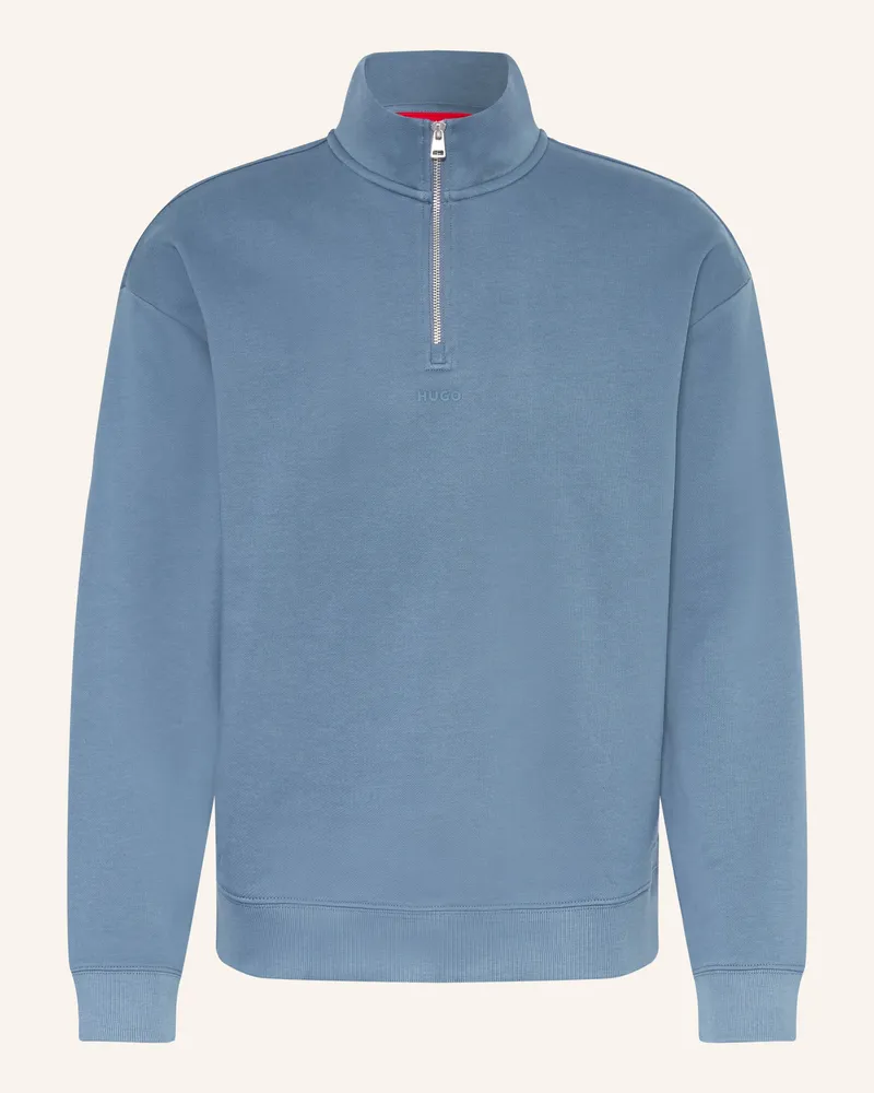 HUGO BOSS Sweat-Troyer DURTY Blaugrau