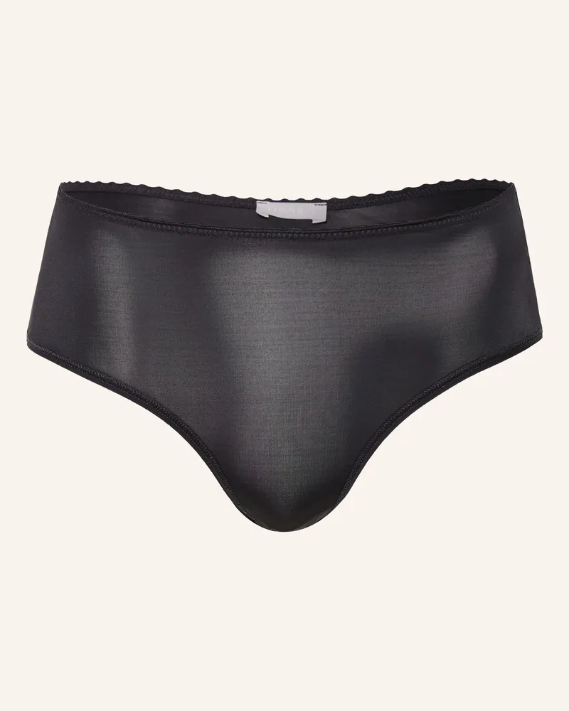 Hanro Slip Satin Deluxe schwarz Schwarz