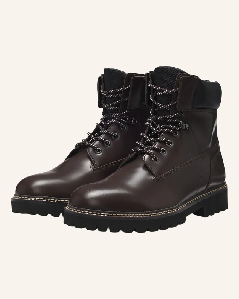 HUGO BOSS Stiefel DRAVEN_HALB_BO Dunkelbraun