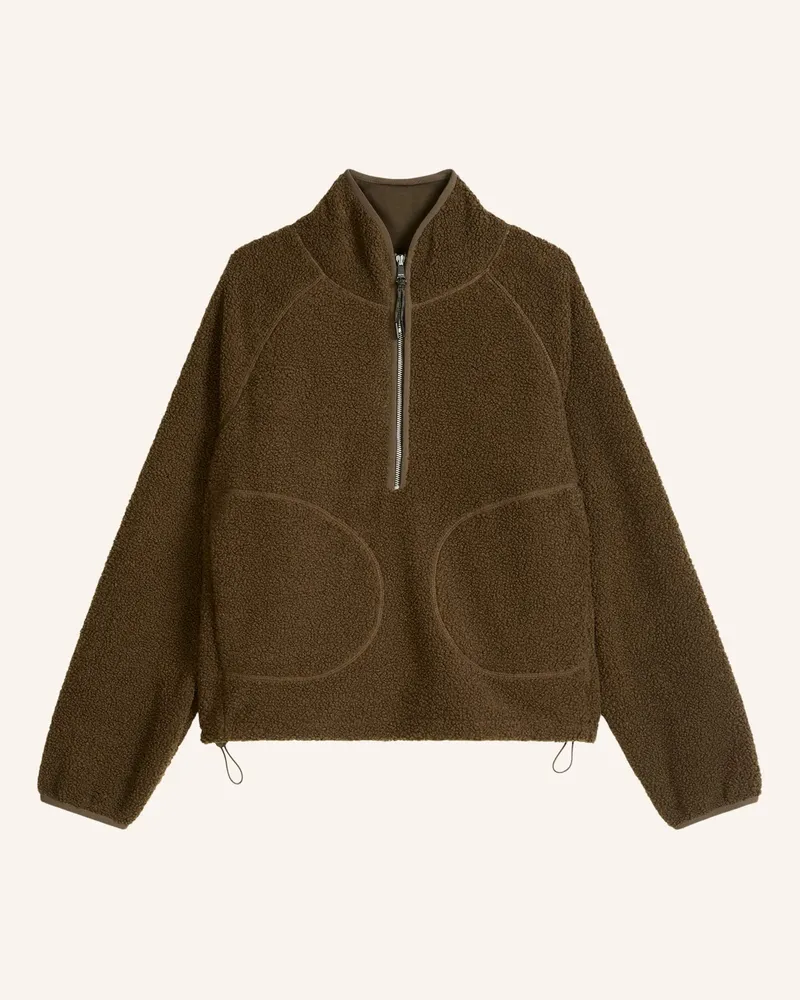 Marc O'Polo Teddyweste braun Dunkelbraun