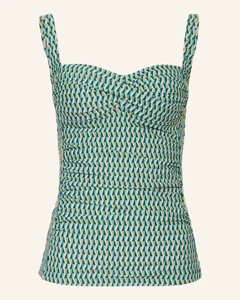 Cyell Tankini-Top GROOVY GRAPHIC Petrol
