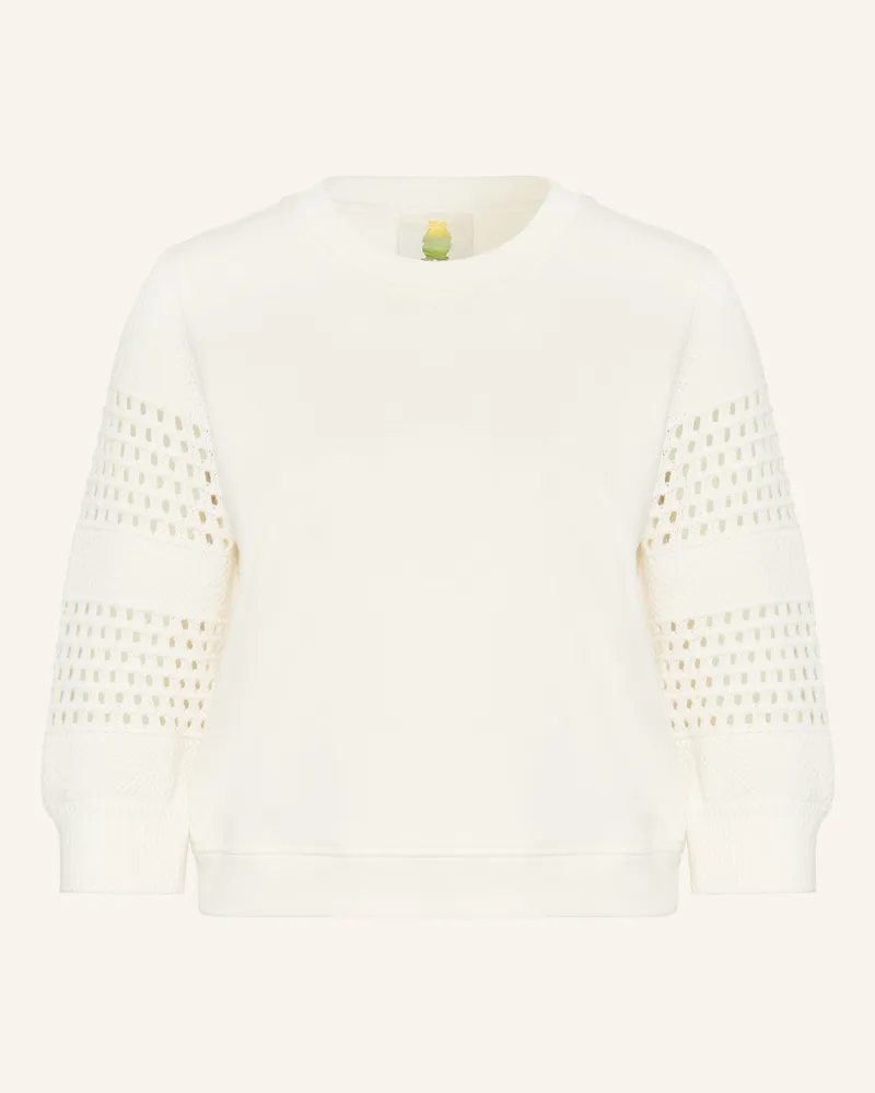 Princess goes Hollywood Sweatshirt mit 3/4-Arm im Materialmix Creme