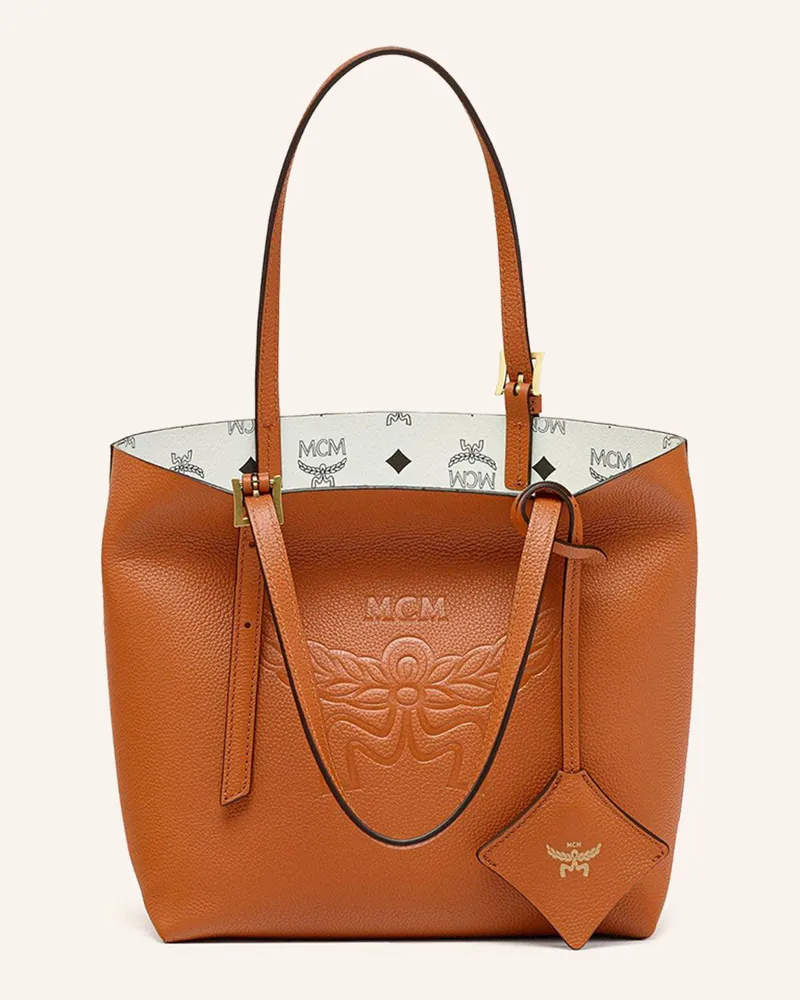MCM Shopper braun Cognac