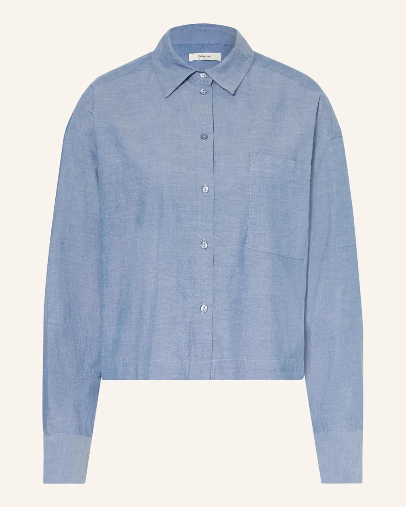 Selected Hemdbluse blau Blau