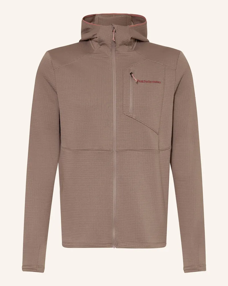 Peak Performance Fleecejacke Trail Polartec® braun Braun