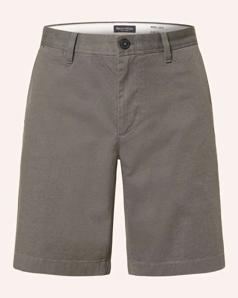 Marc O'Polo Chinoshorts gruen Grau