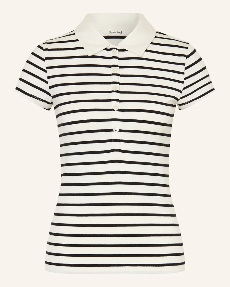 Selected Jersey-Poloshirt weiss Weiss